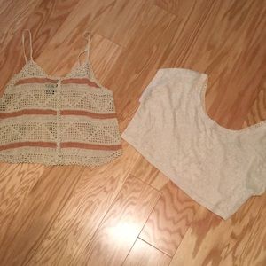 Wet Seal tank top. Charlotte Russe crop top.